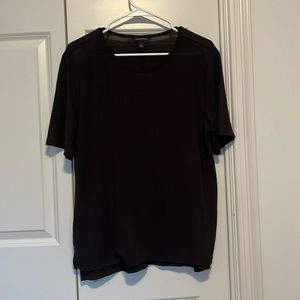 Women’s Banana Republic Short Sleeve Black Shirt Size Large